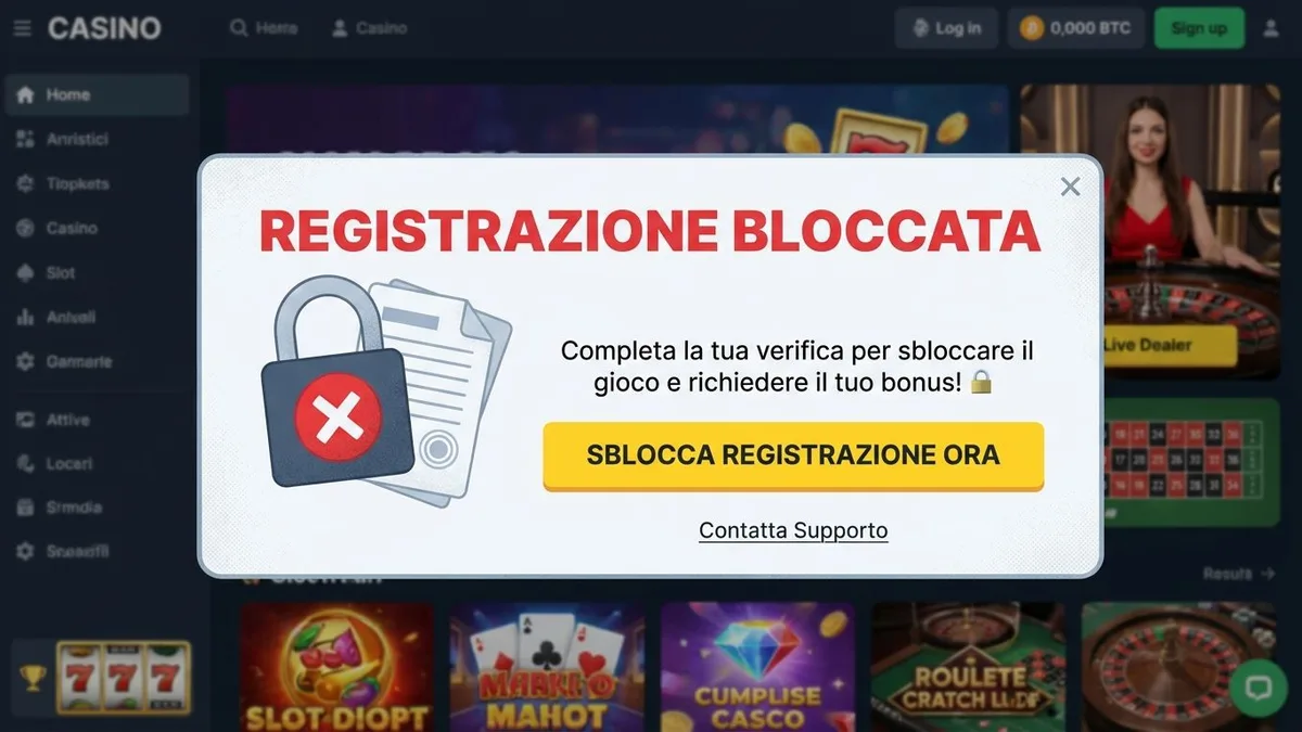 Registrazione con bonus